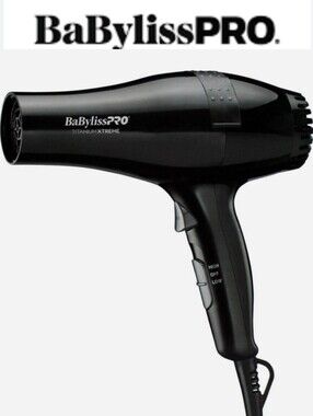 BaBylissPRO Titanium Xtreme Professional Turbo Dryer- Black